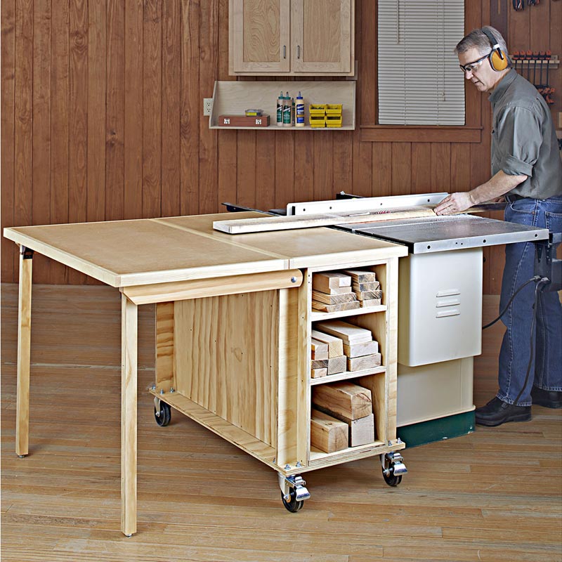table saw outfeed table