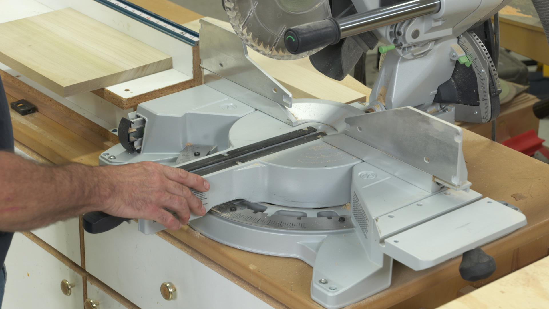 a miter saw used for