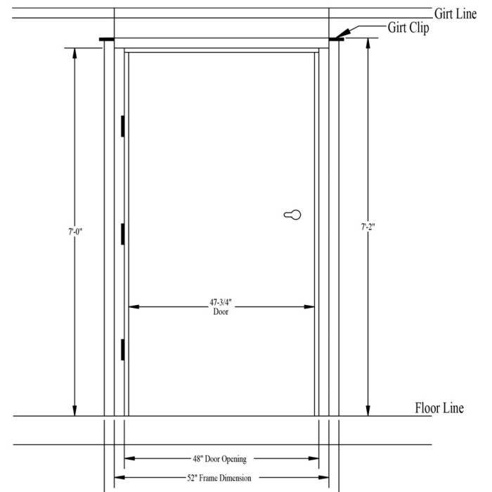 what is the average width of a doorway