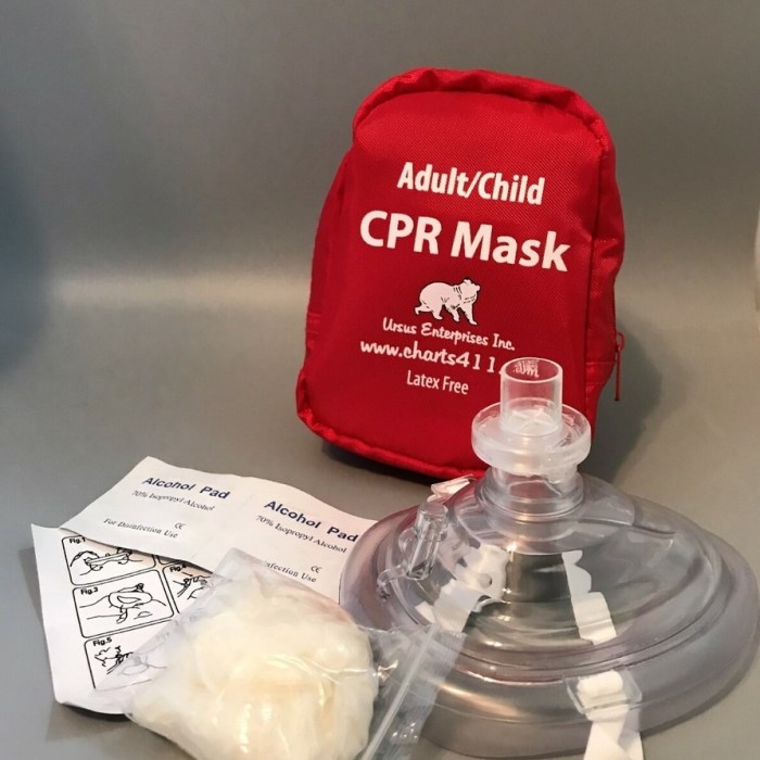 using a pocket mask where should the rescuer be positioned